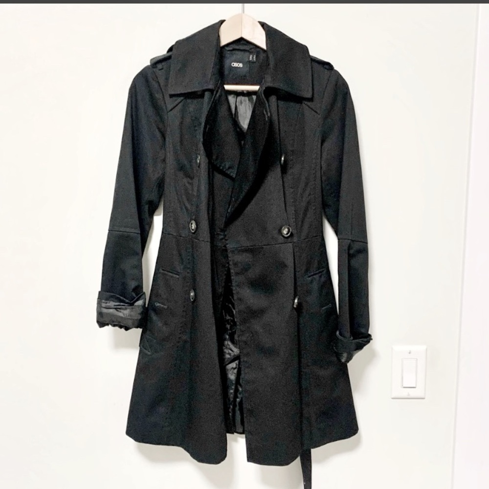 ASOS Black Trench Coat